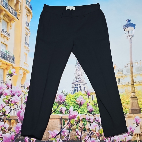 Joie Cuffed Ankle Classic‎ Black Trousers Size 2 - Picture 2 of 5